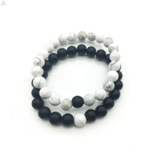 2018 DIY accessories white and black of 8 mm bracelet jewelry for couples